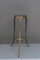 Art Deco Hammered Plant Stand with Black Glass, 1920s, Image 3