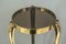 Art Deco Hammered Plant Stand with Black Glass, 1920s 15