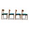 Mid-Century Oak Dining Chairs by Harry Østergaard for Randers Møbelfabrik, Set of 4 3