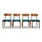 Mid-Century Oak Dining Chairs by Harry Østergaard for Randers Møbelfabrik, Set of 4 1