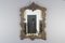 Rococo Style Carved Wood Dark Brown Wall Mirror 1