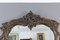 Dunkelbrauner Wandspiegel aus geschnitztem Holz im Rokoko-Stil 8