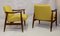 Yellow Fabric Model GFM-87 Lounge Chairs by Juliusz Kedziorek for Gościcińskie Fabryki Mebli, 1960s, Set of 2 10