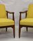 Yellow Fabric Model GFM-87 Lounge Chairs by Juliusz Kedziorek for Gościcińskie Fabryki Mebli, 1960s, Set of 2 7