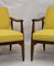 Yellow Fabric Model GFM-87 Lounge Chairs by Juliusz Kedziorek for Gościcińskie Fabryki Mebli, 1960s, Set of 2, Image 7