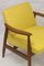 Yellow Fabric Model GFM-87 Lounge Chairs by Juliusz Kedziorek for Gościcińskie Fabryki Mebli, 1960s, Set of 2 3