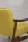 Yellow Fabric Model GFM-87 Lounge Chairs by Juliusz Kedziorek for Gościcińskie Fabryki Mebli, 1960s, Set of 2 9