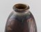 Große Jugendstil Höganäs Vase aus glasierter Keramik, 1920er 5