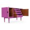 Purple Lacquered Wood Console Table, 1960s, Image 2