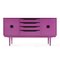 Purple Lacquered Wood Console Table, 1960s 1