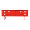 Red Lacquered Wood Console Table, 1960s 1