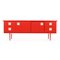 Red Lacquered Wood Console Table, 1960s, Image 1