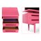 Pink Lacquered Wood Dressing Table with 4-Drawers, 1960s 4