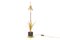 Lámpara de mesa Reeds de bronce dorado atribuida a Maison Charles, años 70, Imagen 1