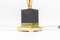Lámpara de mesa Reeds de bronce dorado atribuida a Maison Charles, años 70, Imagen 7