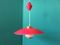 Lámpara colgante danesa vintage en rojo, años 50, Imagen 3
