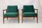 Green Velvet Model GFM-87 Lounge Chairs by Juliusz Kedziorek for Gościcińskie Fabryki Mebli, 1960s, Set of 2 13