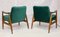 Green Velvet Model GFM-87 Lounge Chairs by Juliusz Kedziorek for Gościcińskie Fabryki Mebli, 1960s, Set of 2 10