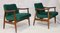 Green Velvet Model GFM-87 Lounge Chairs by Juliusz Kedziorek for Gościcińskie Fabryki Mebli, 1960s, Set of 2 11