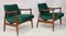 Green Velvet Model GFM-87 Lounge Chairs by Juliusz Kedziorek for Gościcińskie Fabryki Mebli, 1960s, Set of 2, Image 11