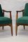 Green Velvet Model GFM-87 Lounge Chairs by Juliusz Kedziorek for Gościcińskie Fabryki Mebli, 1960s, Set of 2, Image 7