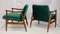 Green Velvet Model GFM-87 Lounge Chairs by Juliusz Kedziorek for Gościcińskie Fabryki Mebli, 1960s, Set of 2 9