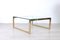 Brass-Plated Metal and Glass Coffee Table, 1970s 3