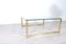 Brass-Plated Metal and Glass Coffee Table, 1970s 8