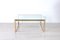 Brass-Plated Metal and Glass Coffee Table, 1970s, Image 4