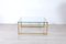 Brass-Plated Metal and Glass Coffee Table, 1970s 7