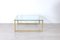 Brass-Plated Metal and Glass Coffee Table, 1970s, Image 6