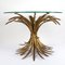 Hollywood Regency Gilded Sheaf of Wheat Coffee Table in the Style of Coco Chanel, 1960s 4