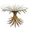 Hollywood Regency Gilded Sheaf of Wheat Coffee Table in the Style of Coco Chanel, 1960s 1
