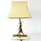 Vintage Neoclassical Marble Foot Table Lamp with Egyptian Warrior 4