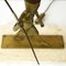Vintage Neoclassical Marble Foot Table Lamp with Egyptian Warrior 9