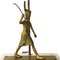 Vintage Neoclassical Marble Foot Table Lamp with Egyptian Warrior, Image 6