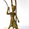 Vintage Neoclassical Marble Foot Table Lamp with Egyptian Warrior 5