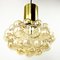 Mid-Century Glass and Brass Bubble Pendant Lamp by Helena Tynell and Heinrich Gantenbrink for Glashütte Limburg 3