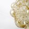 Mid-Century Glass and Brass Bubble Pendant Lamp by Helena Tynell and Heinrich Gantenbrink for Glashütte Limburg, Image 4