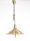 Mid-Century Brass Ceiling Lamp by T.H. Valentiner, 1960s, Image 12