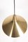 Mid-Century Brass Ceiling Lamp by T.H. Valentiner, 1960s, Immagine 5