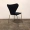 Black Model 3107 Butterfly Dining Chairs by Arne Jacobsen for Fritz Hansen, 1970s, Set of 3 3