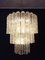 Large 3-Tier Murano Glass Tubular Chandelier, 1980s, Image 5