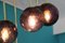Mid-Century Short 6-Light Chandelier in Brass and Golden Murano Glass Globes, 1980s, Image 16