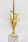 Reeds Table Lamp in Gilt and Silvered Bronze Attributed to Maison Charles, 1970s 5