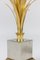 Reeds Table Lamp in Gilt and Silvered Bronze Attributed to Maison Charles, 1970s, Image 7