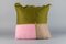 Pastellfarbenes Mohair Patchwork Kissen von Dinsh London 2