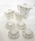 Art Deco Coffee Service in Porcelain with Gilded Graphic Decoration from Epiag, 1920s, Set of 7 30