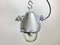 Silver Cast Aluminum Explosion Proof Ceiling Lamp from Elektrosvit, 1960s 3