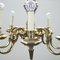 Gold and Metal 8-Light Chandelier, 1970s, Image 5